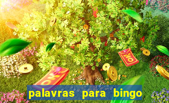 palavras para bingo cha de bebe